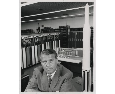 NASA A group of three photographs, comprising:1) A portrait of Wernher von Braun at the Marshall Space Flight CenterJune 1961