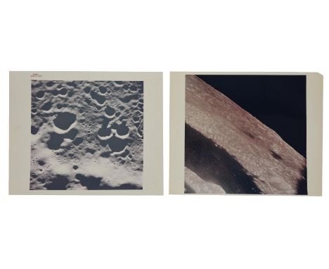 William Anders, Frank Borman or James LovellA group of four lunar surface views, comprising:1)  Cratered surface of the MoonV