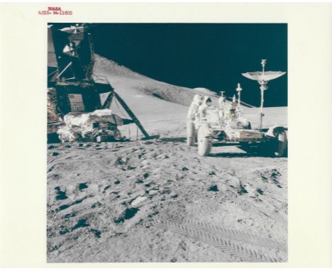 David ScottJames Irwin works at the Lunar Rover at the Hadely-Appenine landing site31 July 1971 1st EVAVintage chromogenic pr