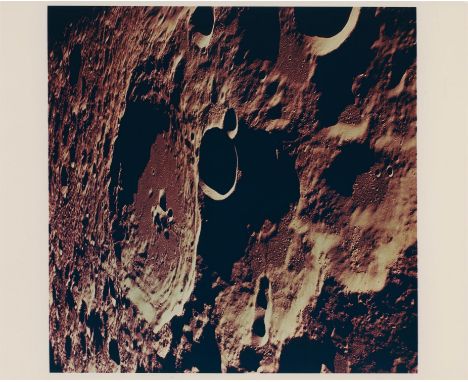 Michael CollinsCrater Daedalus and Daedalus B; photographed from orbit16-24 July 1960Vintage chromogenic print on fibre-based