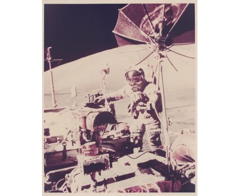 Harrison SchmittPortrait of Eugene Cernan with the Lunar Rover7-19 December 1972Vintage chromogenic print on resin-coated Kod