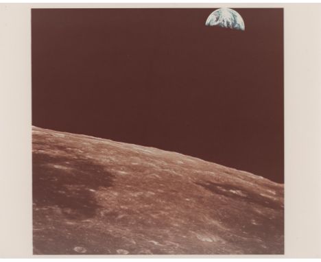 Michael CollinsEarth rising above lunar horizon. Photograph taken after transearth injection.16-24 July 1969Vintage chromogen
