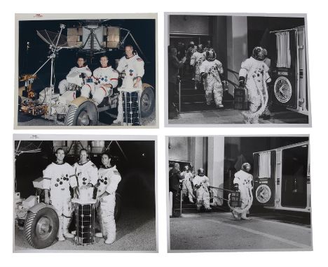 NASA1) Prime crew of the Apollo 15 lunar landing mission in Lunar RoverMarch 1971Vintage chromogenic print on fibre-based pap