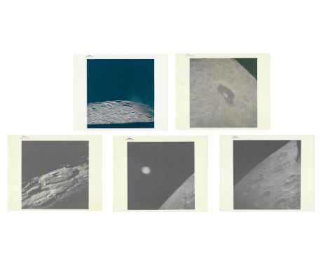 James Lovell, Jack Swigert or Fred HaiseFive views of the lunar surface taken from the passing Apollo 13 spacecraft during th