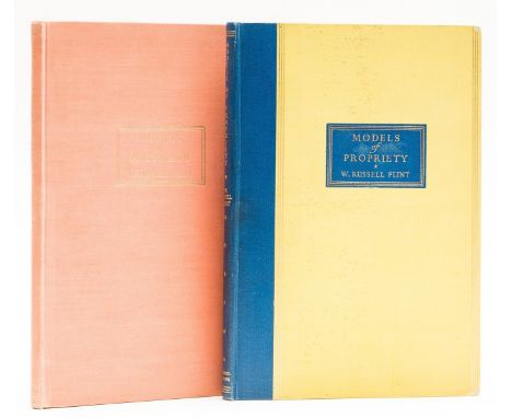 NO RESERVE Flint (Sir William Russell) Models of Propriety, number 63 of 500 signed by artist, illustrations, original cloth,