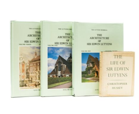 Lutyens (Sir Edwin).- Butler (A.S.G.), George Stewart &amp; Christopher Hussey. The Architecture of Sir Edwin Lutyens, 3 vol.