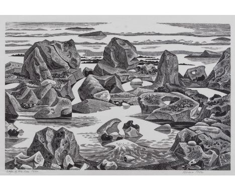 δ Poole (Monica) Edge of the Sea; Driftwood; Chalk Rocks, three works, wood-engravings on wove papers, all signed in pencil, 