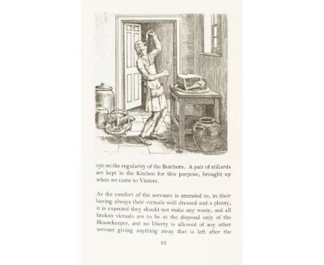 NO RESERVE Whatman (Susanna) Her Housekeeping Book, introduced by Thomas Balston, one of 250 copies, portrait, engraved title