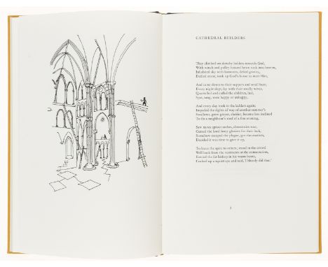 NO RESERVE Gregynog Press.- Ormond (John) Cathedral Builders, and Other Poems. With Drawings by the Author, first edition, on