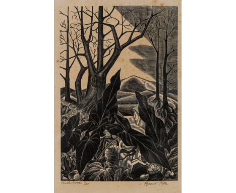 δ Poole (Monica) Gully; Chalk Woods, two works, wood-engravings on wove papers, both signed in pencil, inscribed and numbered