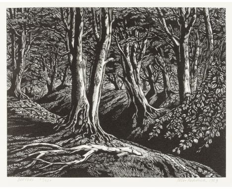 Society of Wood Engravers. Great Storm (The) of October 1987 and its aftermath: Five Wood Engravings..., number 64 of 250 cop