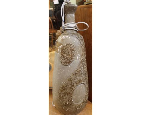 A mid century substantial ceramic lamp base