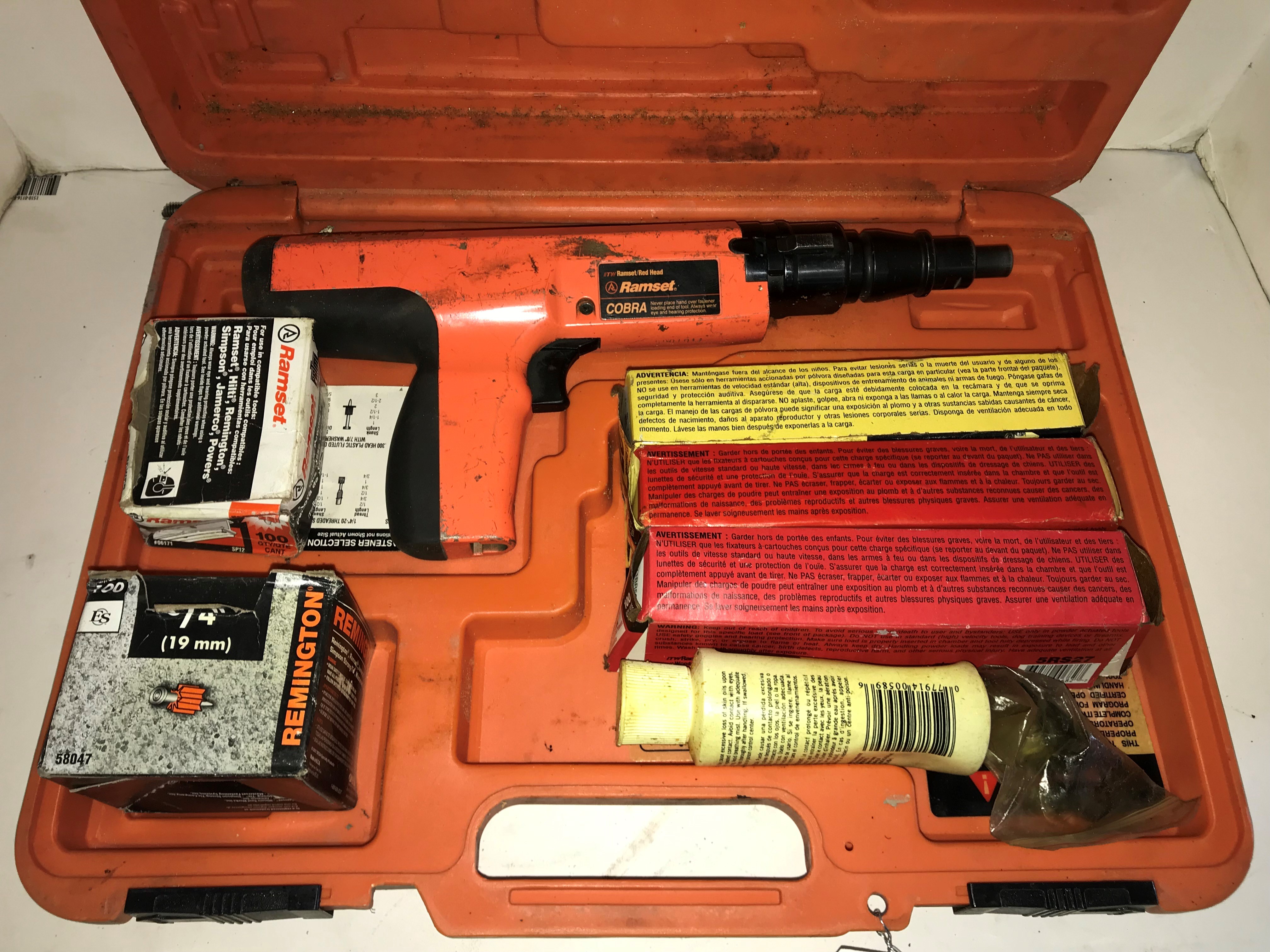 Ramset Cobra Powder Actuated Nail Gun Tool