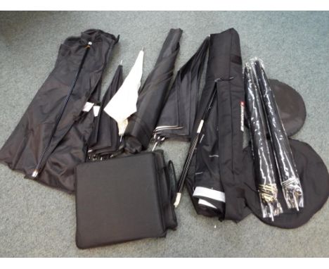 Photographic equipment - a collection of lighting umbrellas 