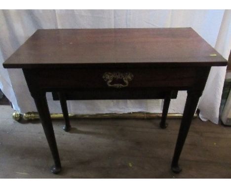 A 19th century mahogany gate leg dining tale, 46ins x 42ins