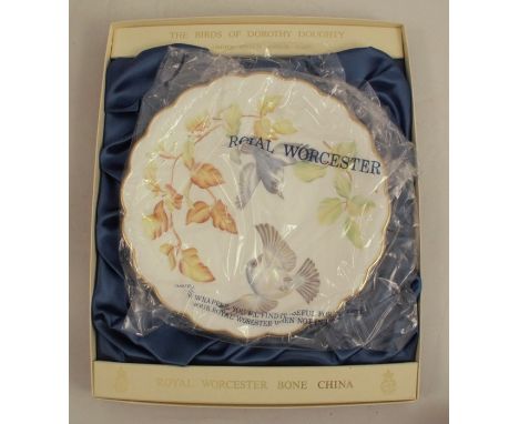 Eleven Royal Worcester limited edition dessert plates, all decorated with birds by Dorothy Doughty, all boxed