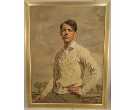Thomas Davison, oil on canvas, portrait of John Davison, 40ins x 29.5ins