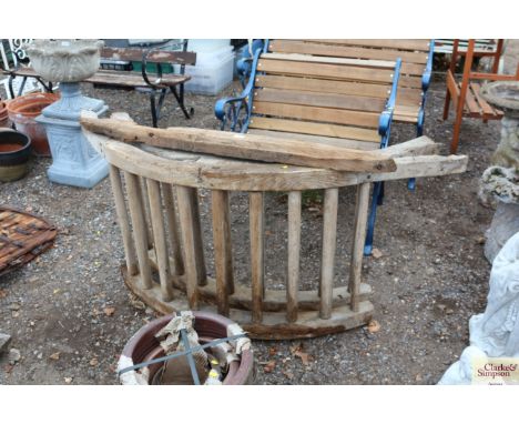 A pair of vintage 19th Century pine hay mangers