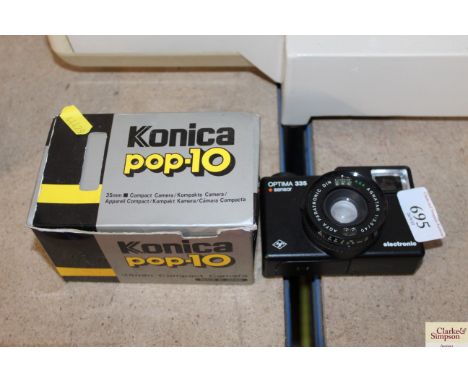 A Konika Pop 10 camera with original box