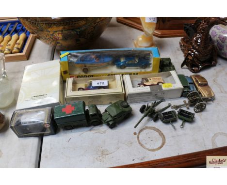 A quantity of diecast vehicles to include Corgi and Dinky etc