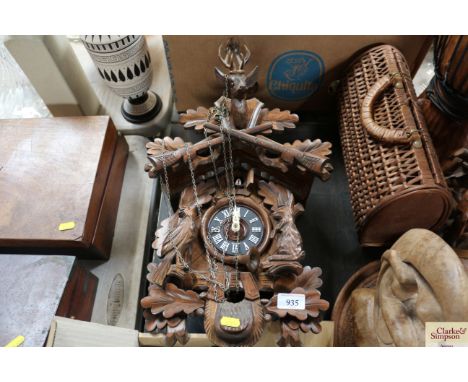 A Black Forest style cuckoo clock