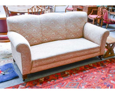 A Late Victorian/Early 20th Century Mahogany Framed Three Seater Sofa, 192cm by 85cm by 85cm