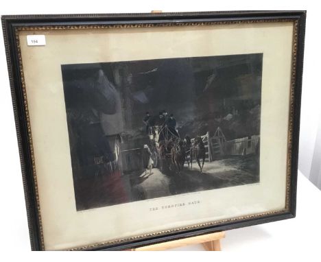 After Charles Cooper Henderson, early Victorian engraving - The Turnpike gate, published 1839, in glazed hogarth frame, 54cm 