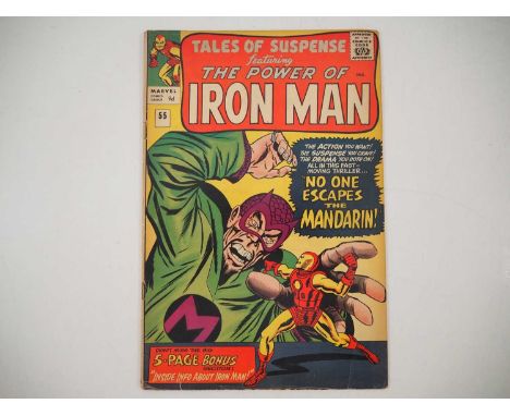 TALES OF SUSPENSE #55 - (1964 - MARVEL - UK Price Variant) - Third appearance of the Mandarin - Cover art by Jack Kirby with 