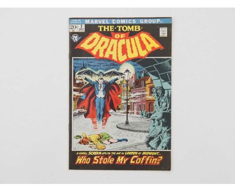 TOMB OF DRACULA #2 (1972 - MARVEL) - "Who Stole My Coffin?" - Second appearance of Dracula with cover art by John Severin and