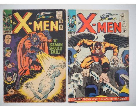 X-MEN #18 & 19 (2 in Lot) - (1966 - MARVEL - US & UK Price Variant) - Includes the first appearance and origin of the Mimic -