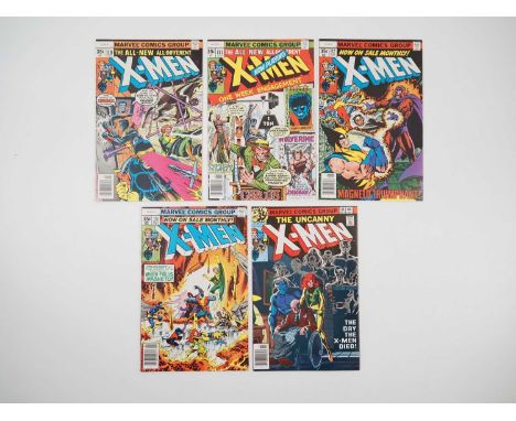 UNCANNY X-MEN #110, 111, 112, 113, 114 - (5 in Lot) - (1978 - MARVEL) - First use of "Uncanny" in the title + Phoenix joins t