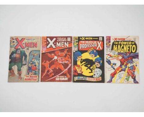 X-MEN #40, 41, 42, 43 (4 in Lot) - (1968 - MARVEL) - Includes the origin of Cyclops + the death of Changeling, disguised as P