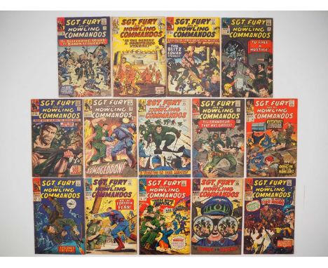 SGT.FURY AND HIS HOWLING COMMANDOS #14, 16, 20, 21, 23, 29, 32, 33, 34, 38, 39, 42, 43, 44 (14 in Lot) - (1965/1967 - MARVEL 