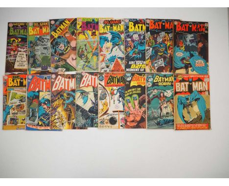 BATMAN #202, 203, 205, 207, 208, 211, 214, 217, 218, 220, 221, 225, 228, 231, 235, 241 (16 in Lot) - (1968/1972 - DC) - Inclu