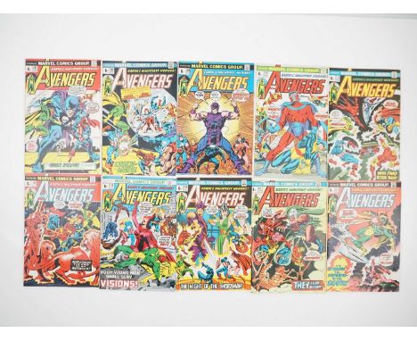 AVENGERS #107, 108, 109, 110, 111, 112, 113, 114, 115, 116 (10 in Lot) - (1973 - MARVEL - UK Price Variant) - Includes the fi