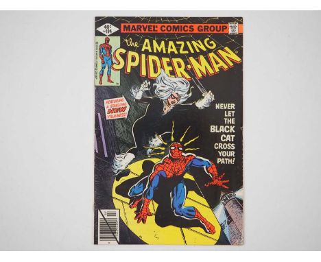 AMAZING SPIDER-MAN #194 - (1979 - MARVEL) - First appearance of the Black Cat + Mysterio appearance - Al Milgrom cover with a