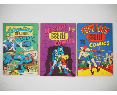 DOUBLE DOUBLE COMICS (3 in Lot) - (THORPE & PORTER) - Includes ADVENTURE DOUBLE DOUBLE COMICS #3 - Comprises of Adventure Com