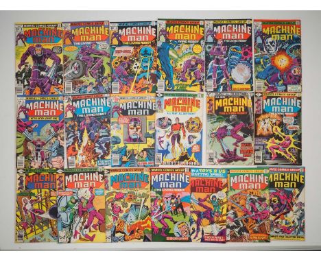 MACHINE MAN #1 to 19 (19 in Lot) - (1978/1981 - MARVEL - US & UK Price Variant) - Full complete run of his first solo titled 
