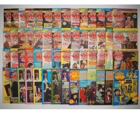 DOCTOR WHO WEEKLY/MONTHLY #1 to 52, 56, 58 + SUMMER SPECIAL (56 in Lot - 2 copies of Issue #1 both with free stickers) - (197