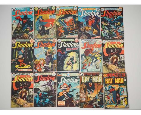 THE SHADOW LOT (15 in Lot) - Includes THE SHADOW #1 to 12 (2 copies of issue #10) - (1973/1975) + BATMAN #253 & 259 (1973/197