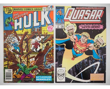 INCREDIBLE HULK #234 + QUASAR #1 (1979/1989 - MARVEL) - The first appearance of Quasar (formerly Marvel Man) + the first issu