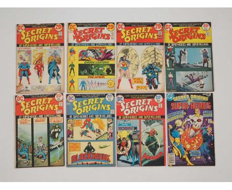 SECRET ORIGINS LOT (8 in Lot) - Includes SECRET ORIGINS #1, 2, 3, 4, 5, 6, 7 (1973/1974) + SECRET ORIGINS OF SUPER-HEROES SPE