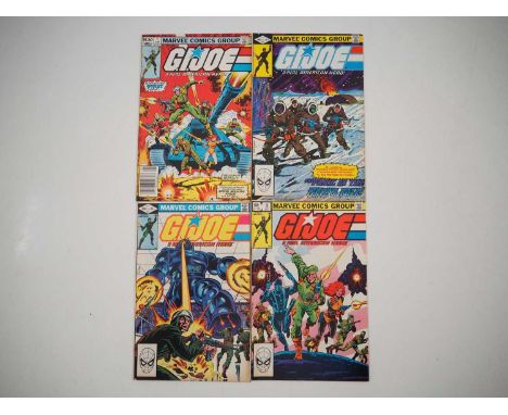 G.I. JOE #1, 2, 3, 4 (4 in Lot) - (1982 - MARVEL) Issue #1 is a Newstand copy - First team appearances of G.I. Joe and Cobra 