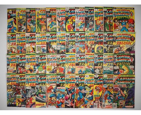 CAPTAIN AMERICA #144, 146, 147, 150, 151, 154-156, 159-172, 174, 175, 177-199 + KING-SIZE ANNUAL #3 (48 in Lot) - (1971/1976 
