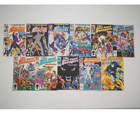 WEST COAST AVENGERS LOT (11 in Lot) - Includes WEST COAST AVENGERS LIMITED SERIES #1, 2, 3, 4 + WEST COAST AVENGERS VOL. 2 #1