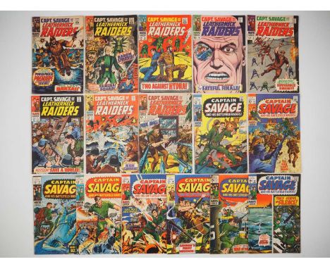 CAPTAIN SAVAGE AND HIS LEATHERNECK RAIDERS #1, 2, 3, 4, 5, 6, 7, 8, 9, 10, 11, 12, 13, 14, 17, 19 (16 in Lot) - (1968/1970 - 