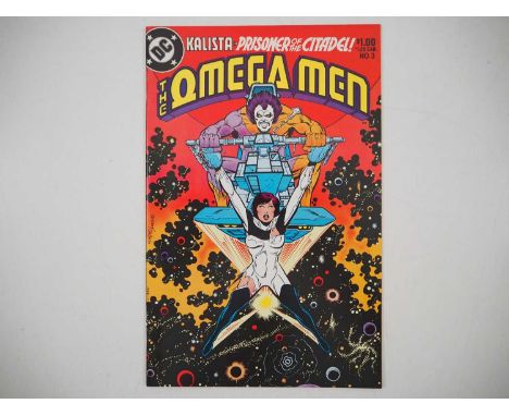OMEGA MEN #3 (1983 - DC) - First appearance of Lobo - Keith Giffen cover and interior art - Flat/Unfolded - a photographic co