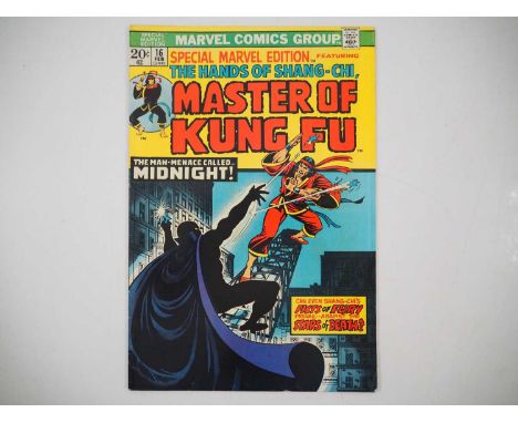 SPECIAL MARVEL EDITION #16 (1974 - MARVEL) - Title becomes Master of Kung-Fu. Second appearance of Shang-Chi + the first appe