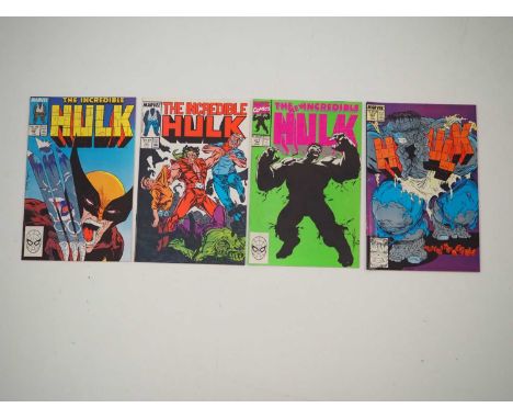 INCREDIBLE HULK #330, 340, 345 & 377 (4 in Lot) - (1987/1991 - MARVEL) - Classic Hulk Covers - Includes Todd McFarlane's firs