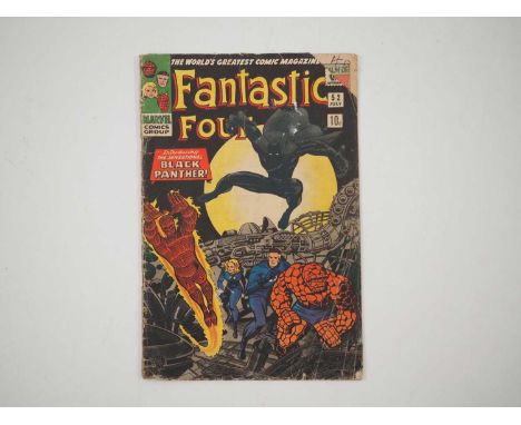 FANTASTIC FOUR #52 (1966 - MARVEL - UK Price Variant) - First appearance of Black Panther (one of the hottest and significant